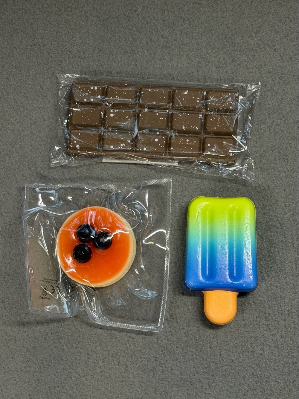 Viral TikTok Sweet Dessert Squishy Bundle including chocolate and Popsicle